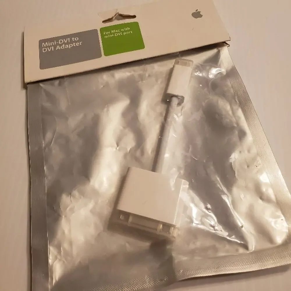 Apple Mini-DVI to DVI Adapter M9321G/B New Sealed UPC 885909100798